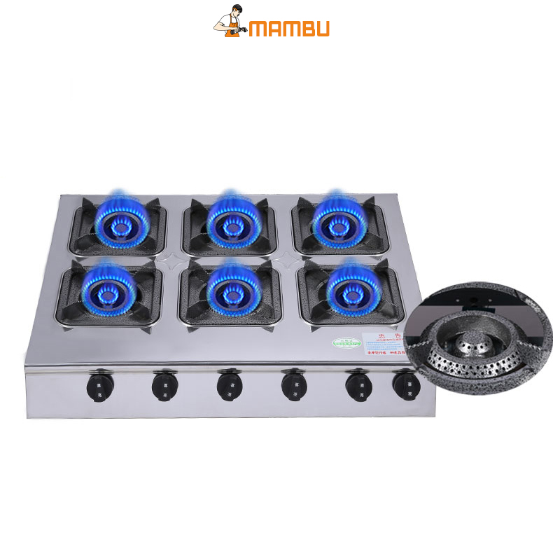 Bếp ga nấu mì cay, cơm niêu, 4-6-8 họng