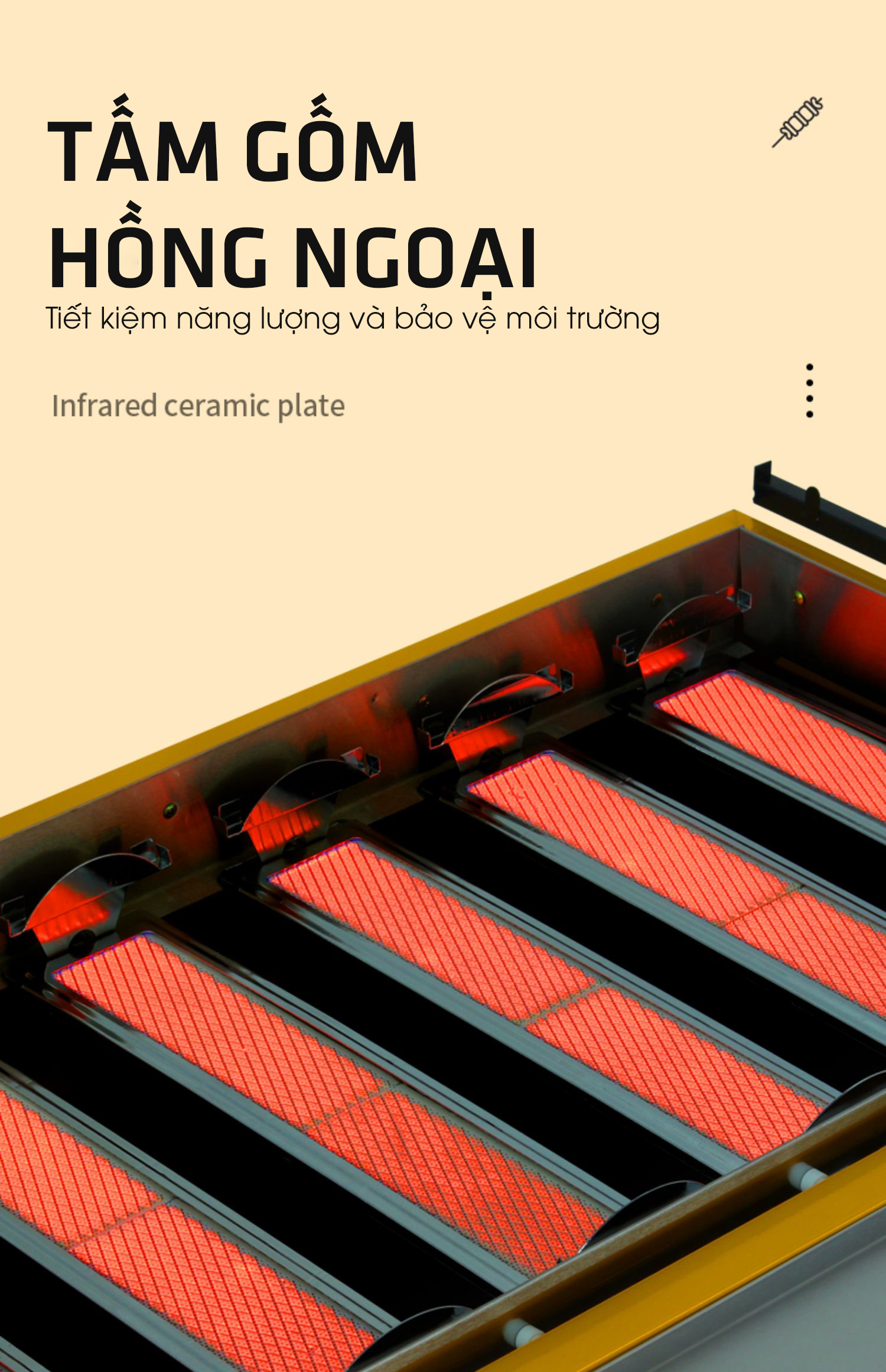 Bếp nướng ga 4-6-8 đầu đốt Eton