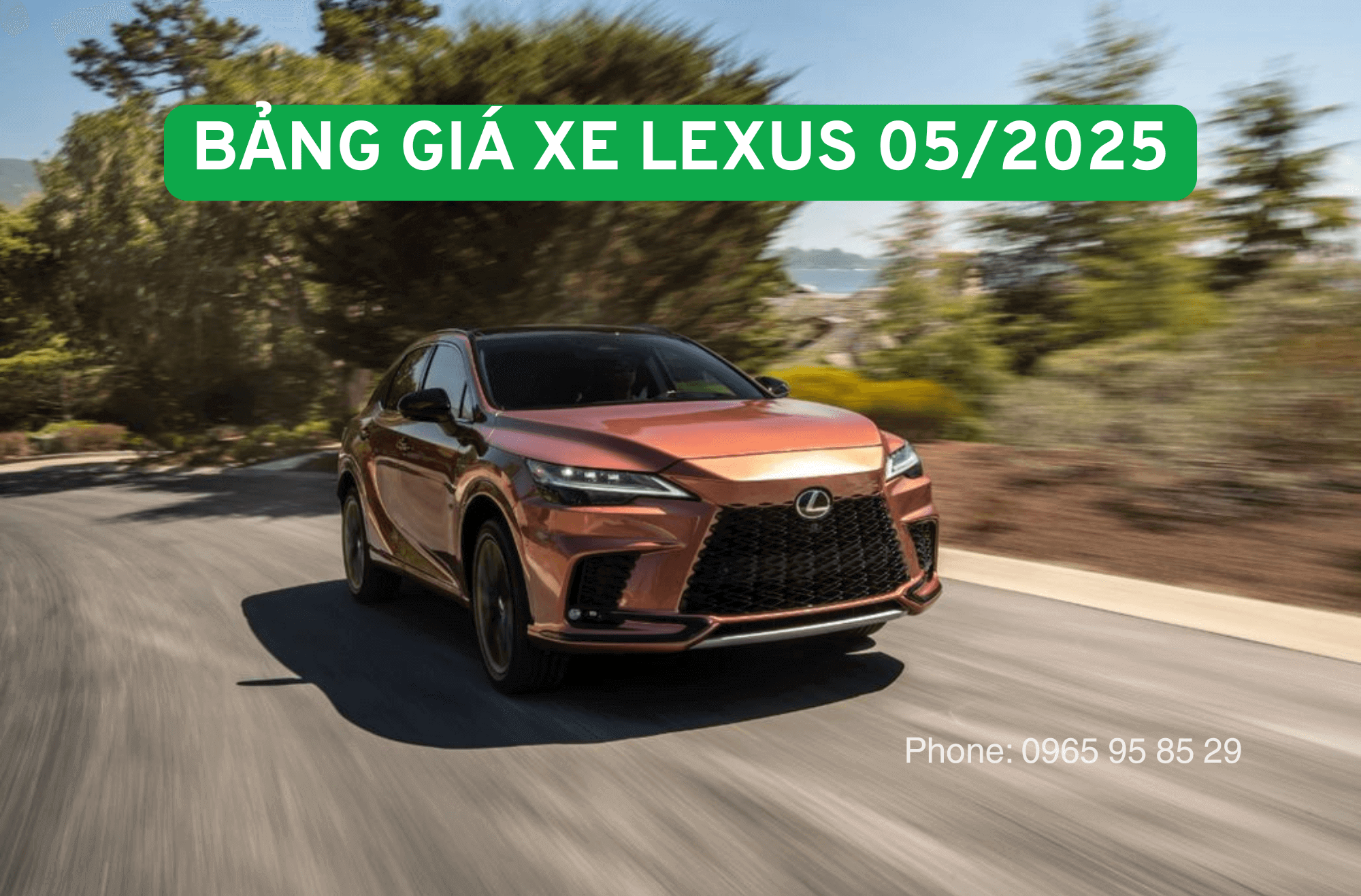 Bảng báo giá xe Lexus tháng 05-2025 Bảng báo giá xe Lexus tháng 05-2025