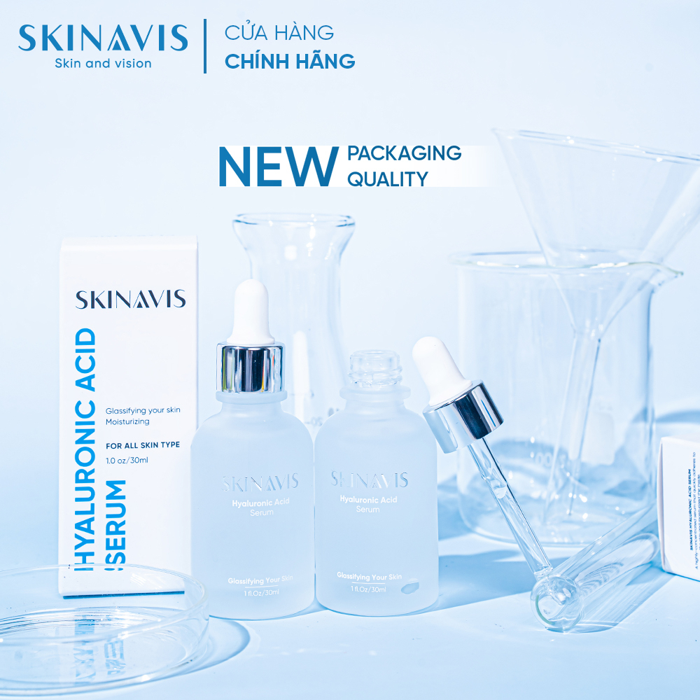 SERUM cấp ẩm Skinavis chứa Hyaluronic Acid và B5 dành cho mọi loại da - 30ml