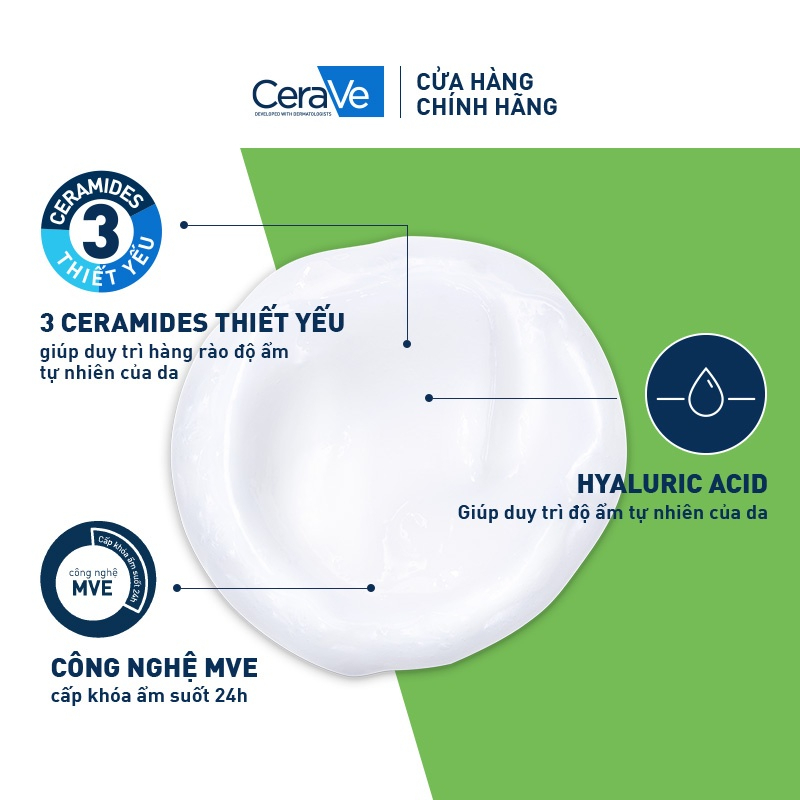 Sữa rửa mặt giúp sạch sâu cho da thường và da khô CeraVe Hydrating Cleanser 473ML