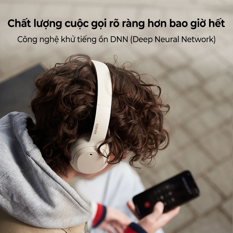 Tai Nghe Bluetooth Headphone Edifier W820NB PLUS thoáng khí thoải mái