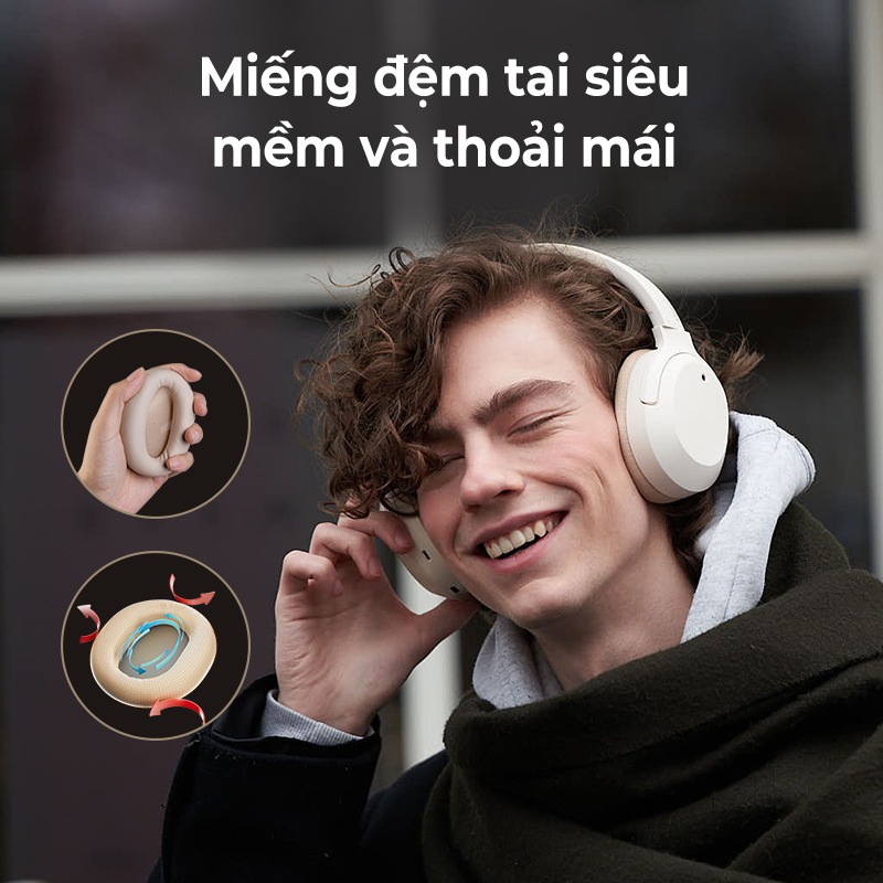 Tai Nghe Bluetooth Headphone Edifier W820NB PLUS thoáng khí thoải mái