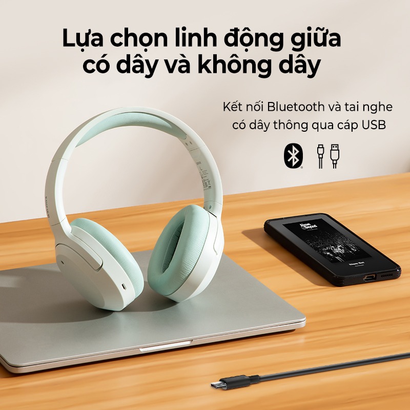 Tai Nghe Bluetooth Headphone Edifier W820NB PLUS thoáng khí thoải mái
