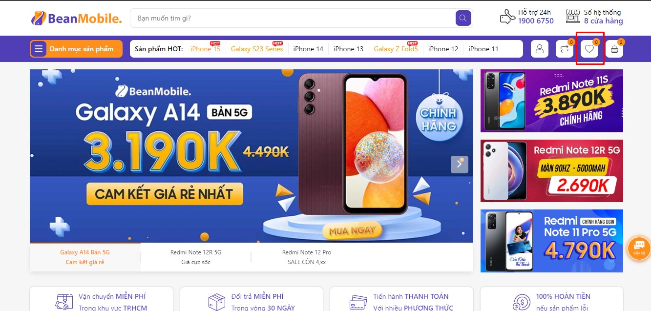 Sản phẩm yêu thích