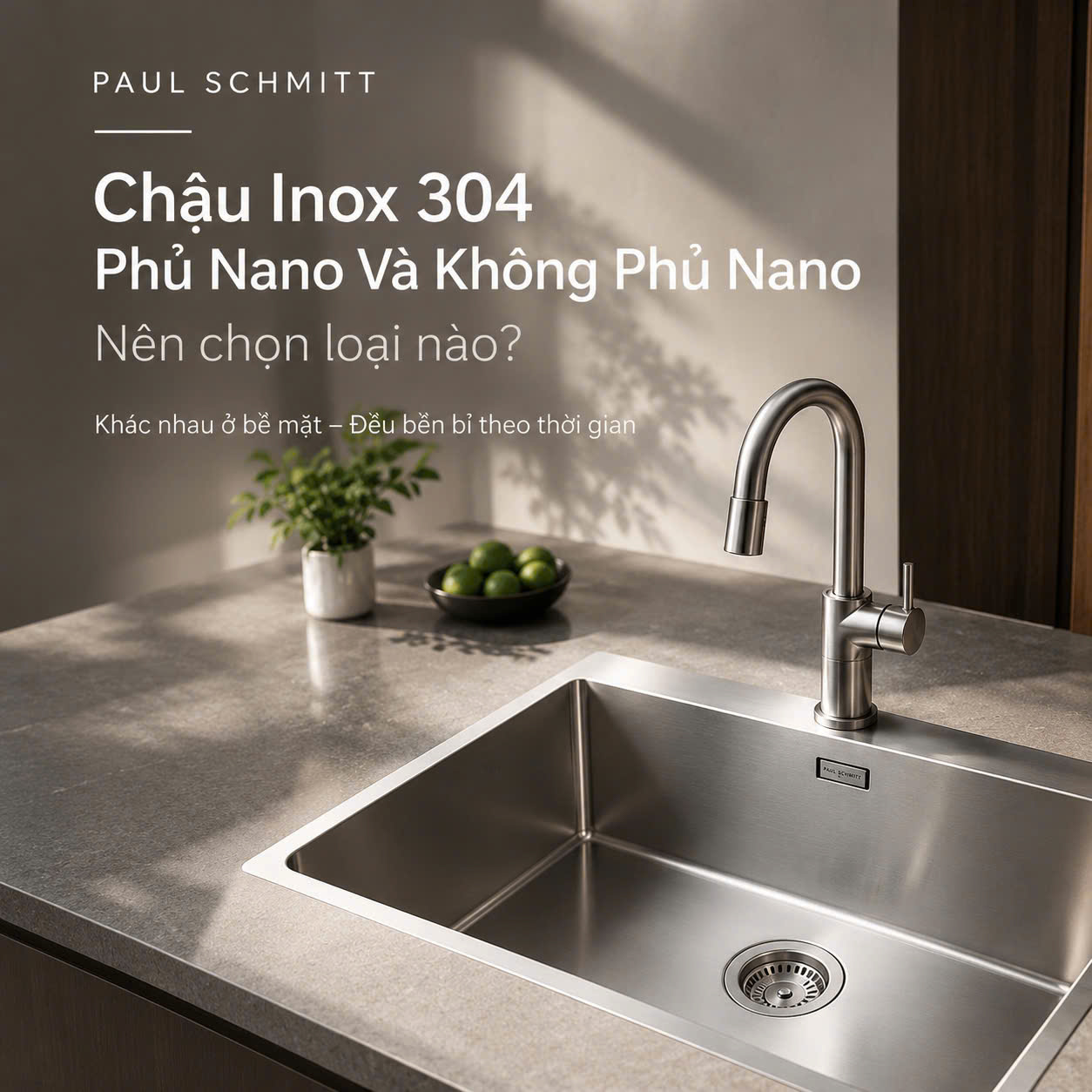 Chậu Inox 304 Phủ Nano Và Không Phủ Nano: Nên Chọn Loại Nào?