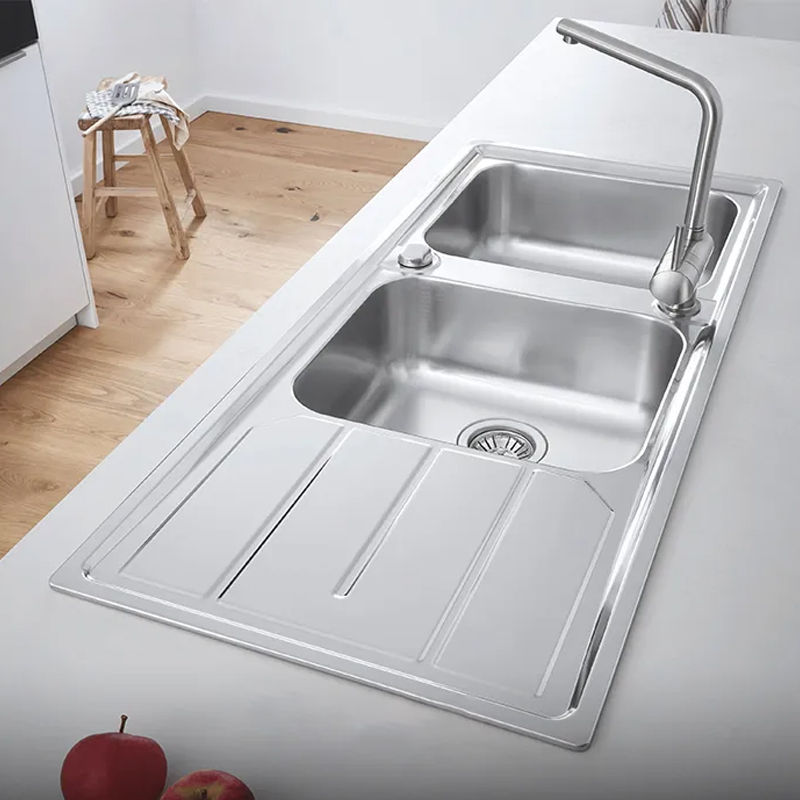 Chậu rửa bát 2 hố có bàn 