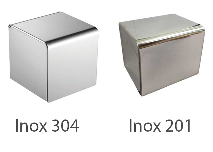 Sự khác biệt giữa inox 304 và inox 201