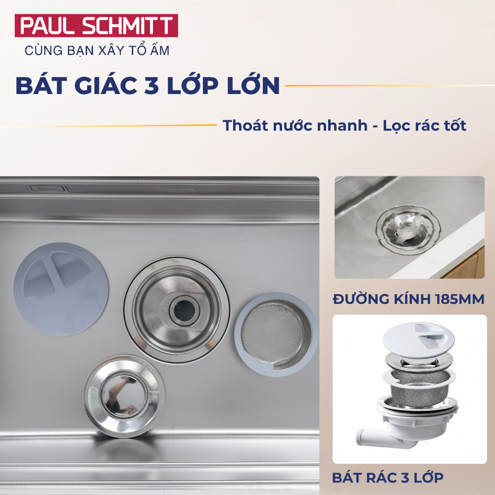 Chậu rửa bát Paul Schmitt PAM7647-UE