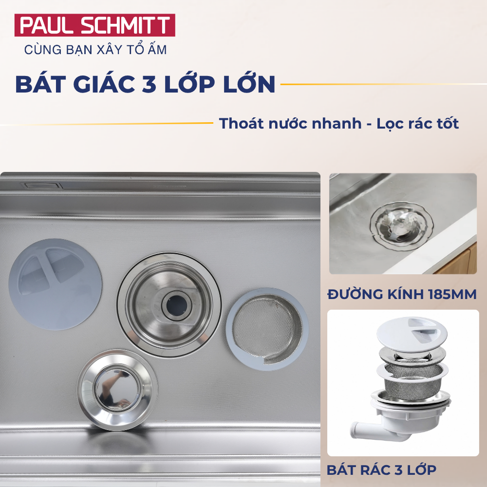 Chậu rửa bát Paul Schmitt PAM7647-UM