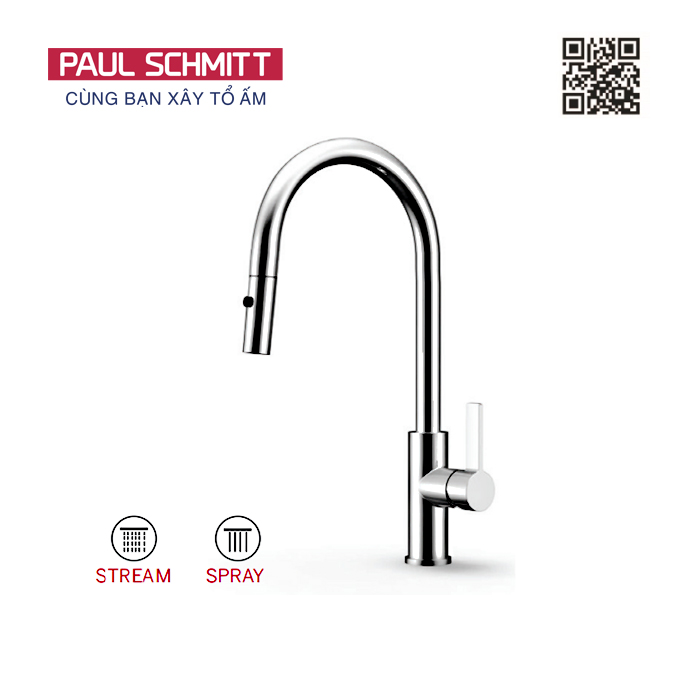 Vòi rửa bát nóng lạnh Paul Schmitt PA324K