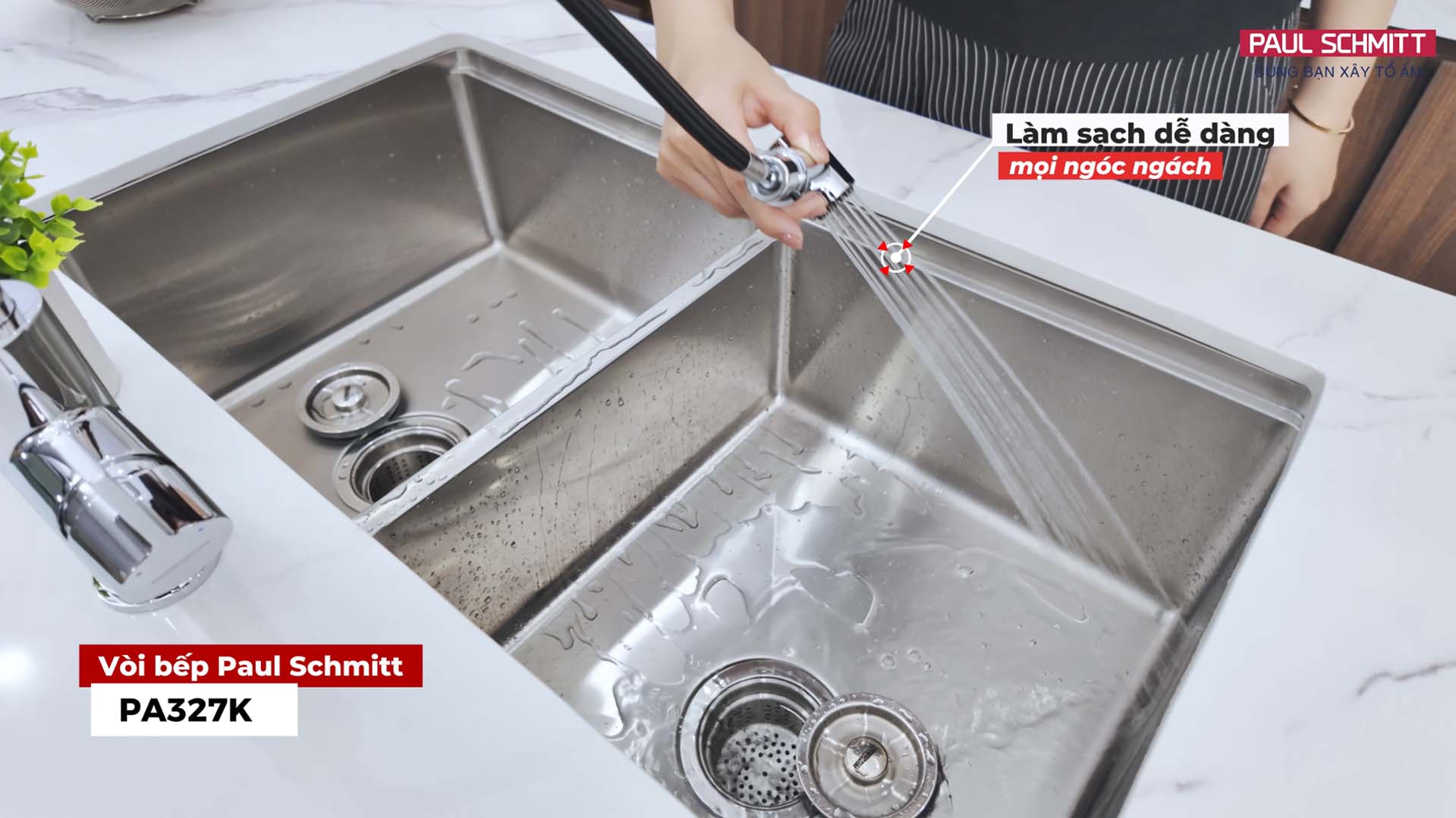 Vòi rửa bát Paul Schmitt PA327K