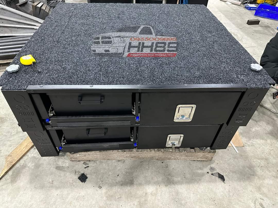 Khám phá ngăn kéo nhôm bọc nỉ phù hợp cho xe bán tải do HH89 nghiên cứu và sản xuất