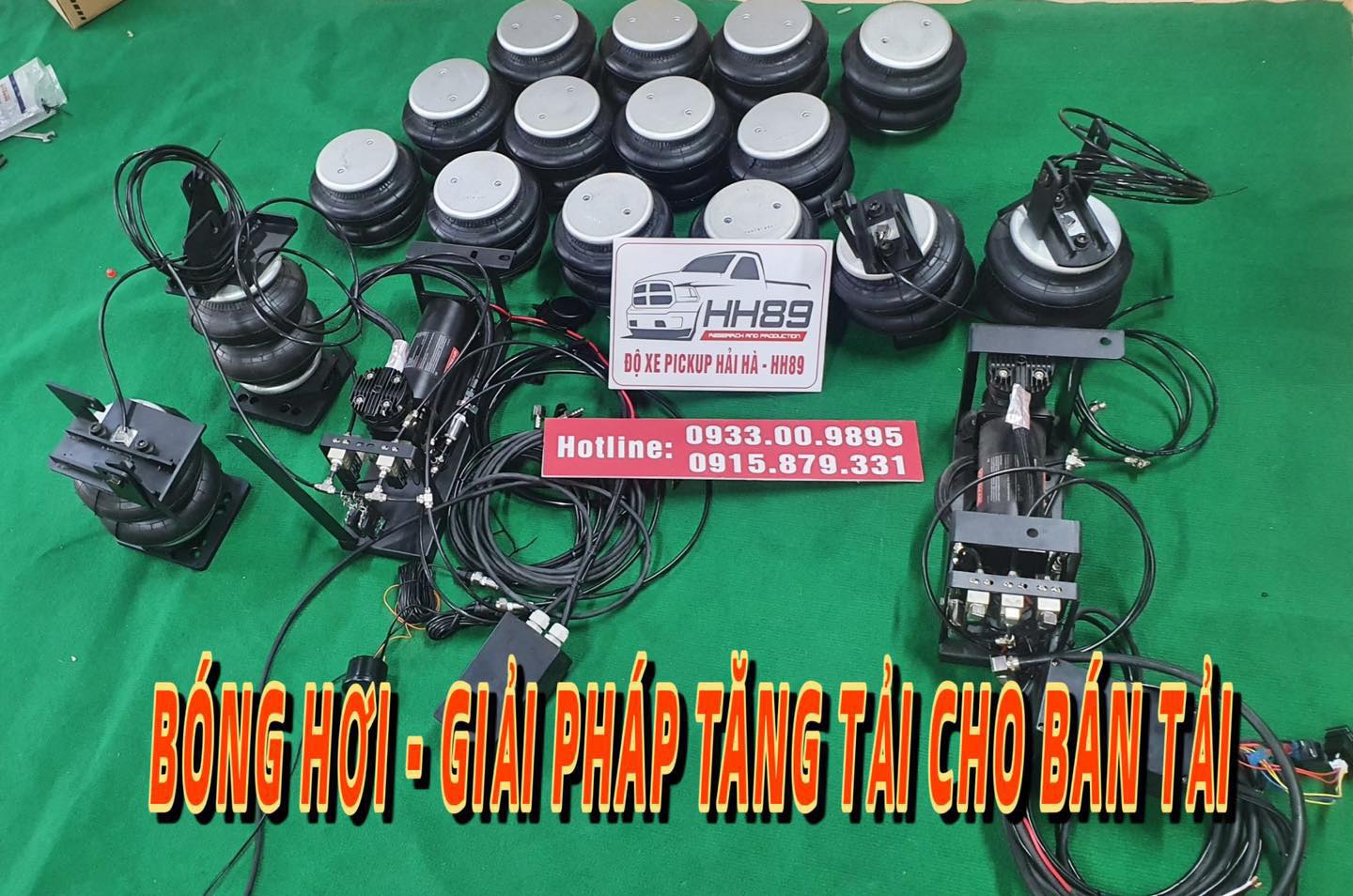 Bóng hơi - giải pháp tăng tải hiệu quả cho xe bán tải