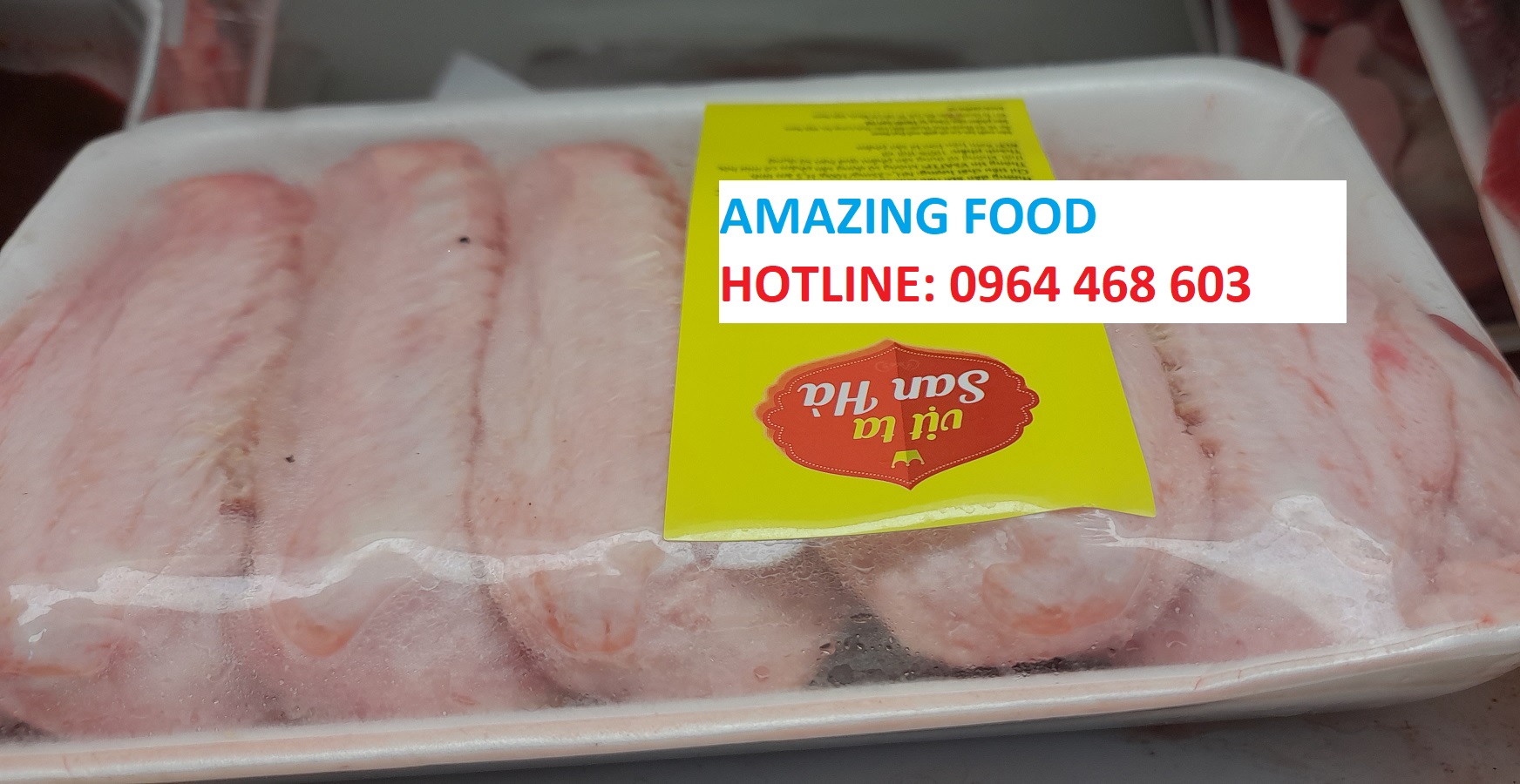 Cánh vịt tươi nguyên chất lượng cao, đóng gói giao hàng tại Amazing Foods