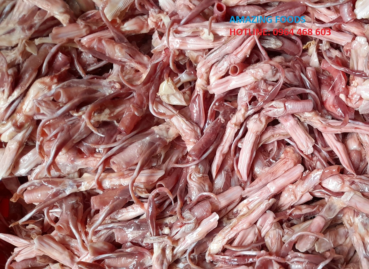 Lưỡi vịt tươi nhập sỉ, chất lượng cao, đóng gói số lượng lớn tại TP.HCM.