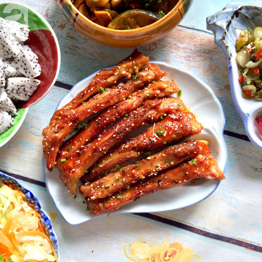 Sườn Que Heo Nướng Mật Ong