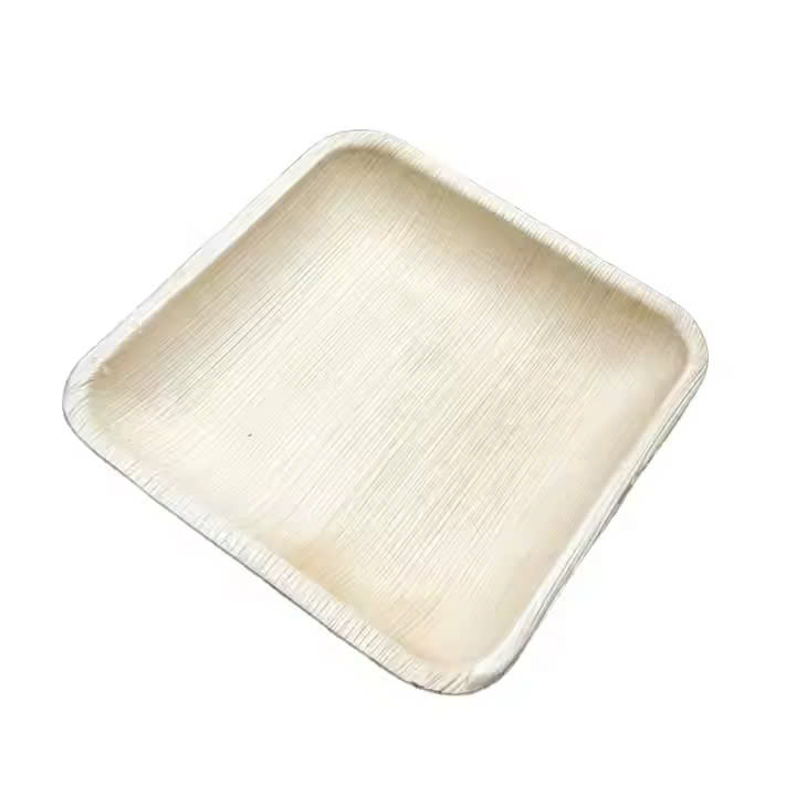 Palm Leaf Disposable Dinner Plate  ( 20x20cm Square)