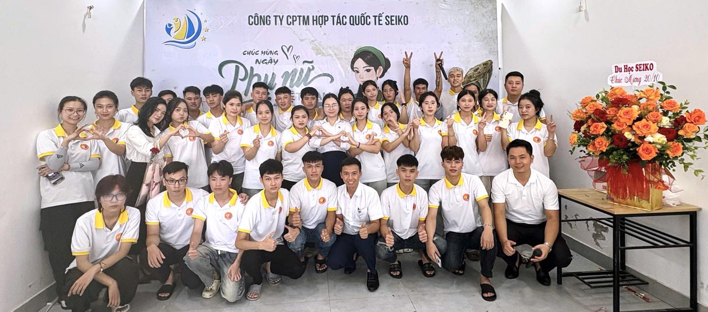 DU HỌC SEIKO CÙNG CBNV, HỌC VIÊN CHÀO MỪNG NGÀY PHỤ NỮ VIỆT NAM 20/10