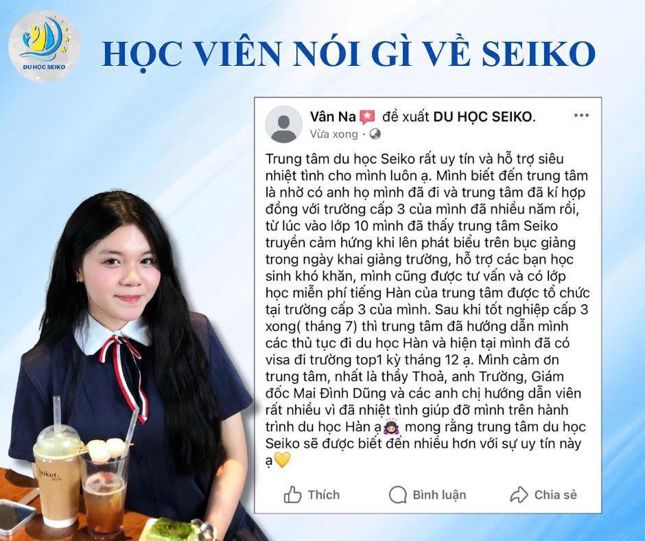 LỜI CHIA SẺ CHÂN THÀNH TỪ CÁC HỌC VIÊN NHÀ SEIKO