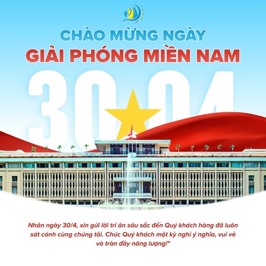 CHÀO MỪNG NGÀY GIẢI PHÓNG MIỀN NAM, THỐNG NHẤT ĐẤT NƯỚC 30/04!