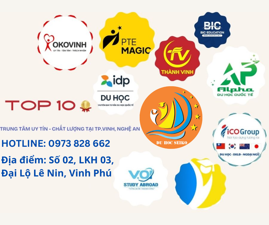 TOP 10 TRUNG TÂM DU HỌC UY TÍN TẠI THÀNH PHỐ VINH