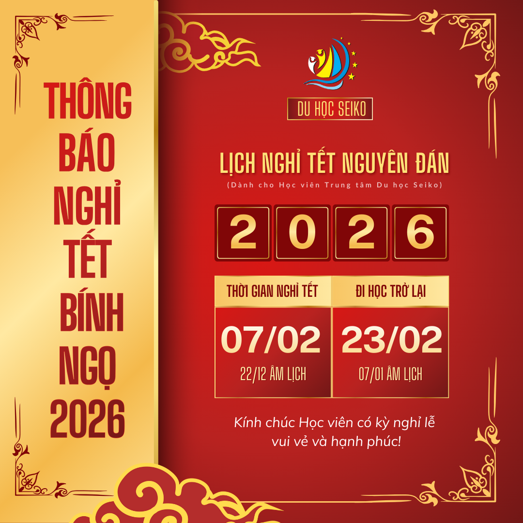 📣 THÔNG BÁO LỊCH NGHỈ TẾT NGUYÊN ĐÁN BÍNH NGỌ 2026