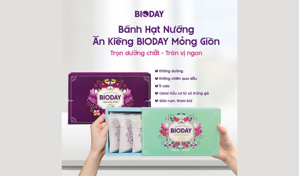 Lợi Ích Của Canxi Hữu Cơ Từ Vỏ Trứng Gà Có Trong Bánh Hạt Nướng Bioday