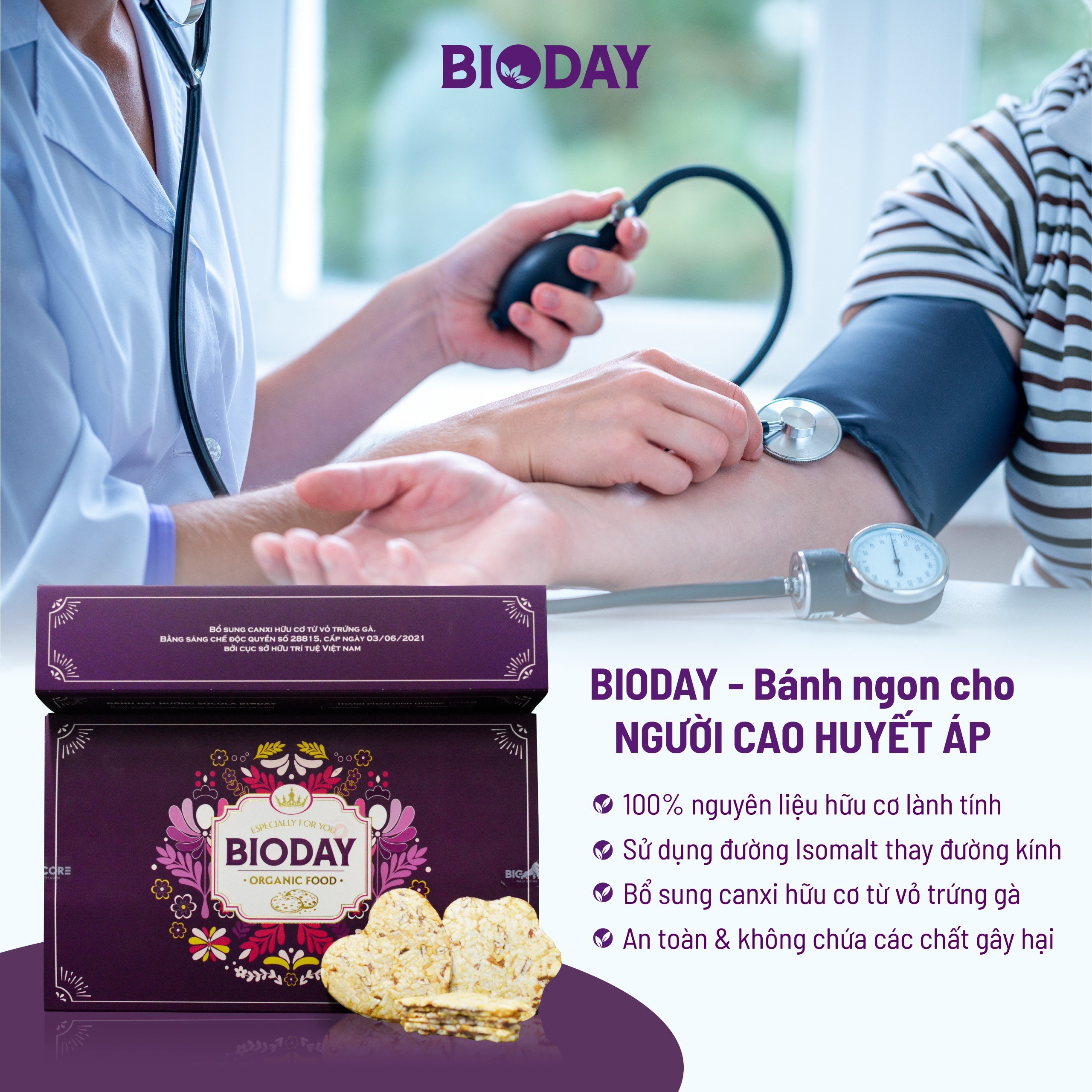 Bánh ngon cho người cao huyết áp