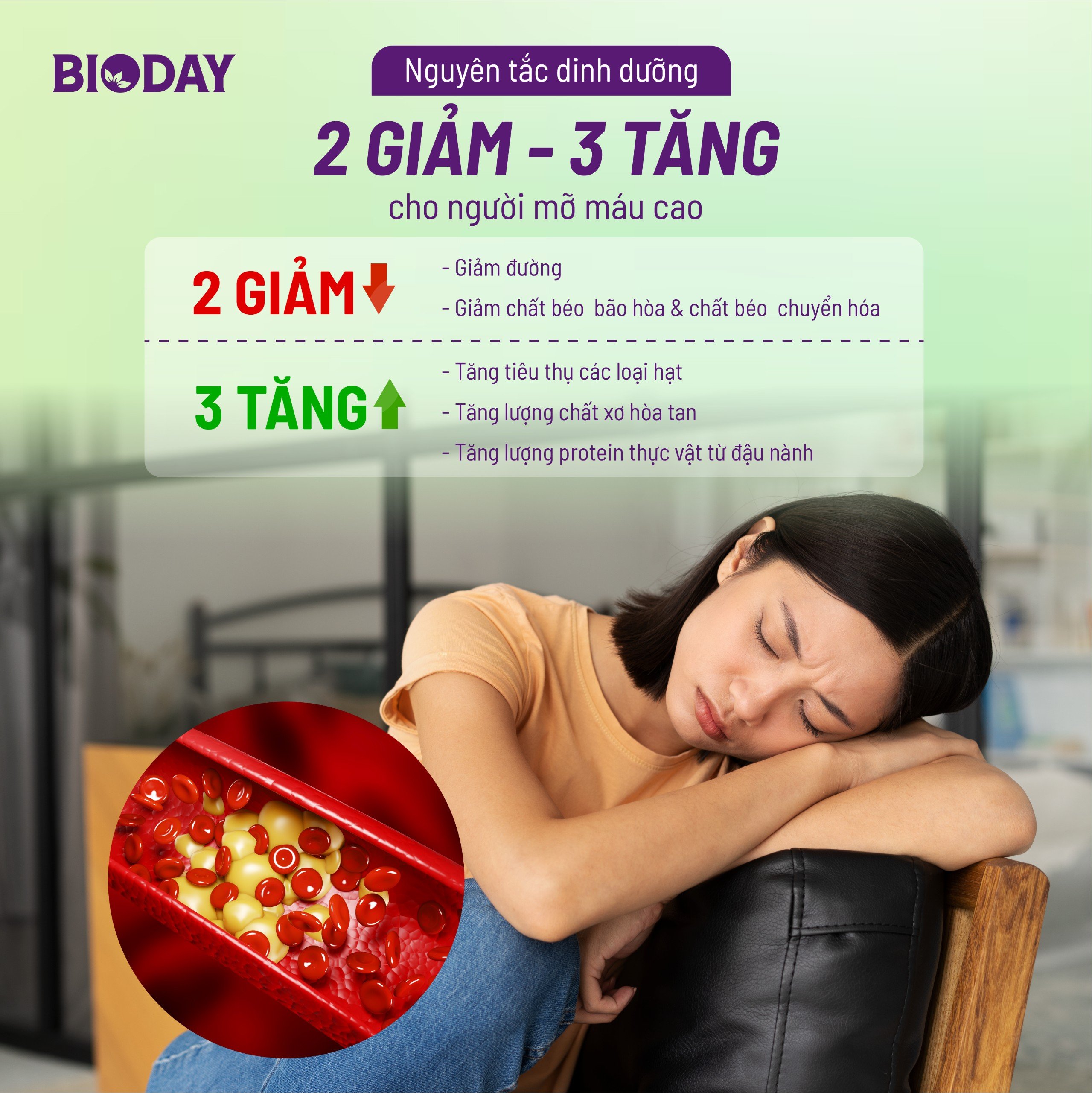 Nguyên tắc ăn uống cho người mỡ máu cao