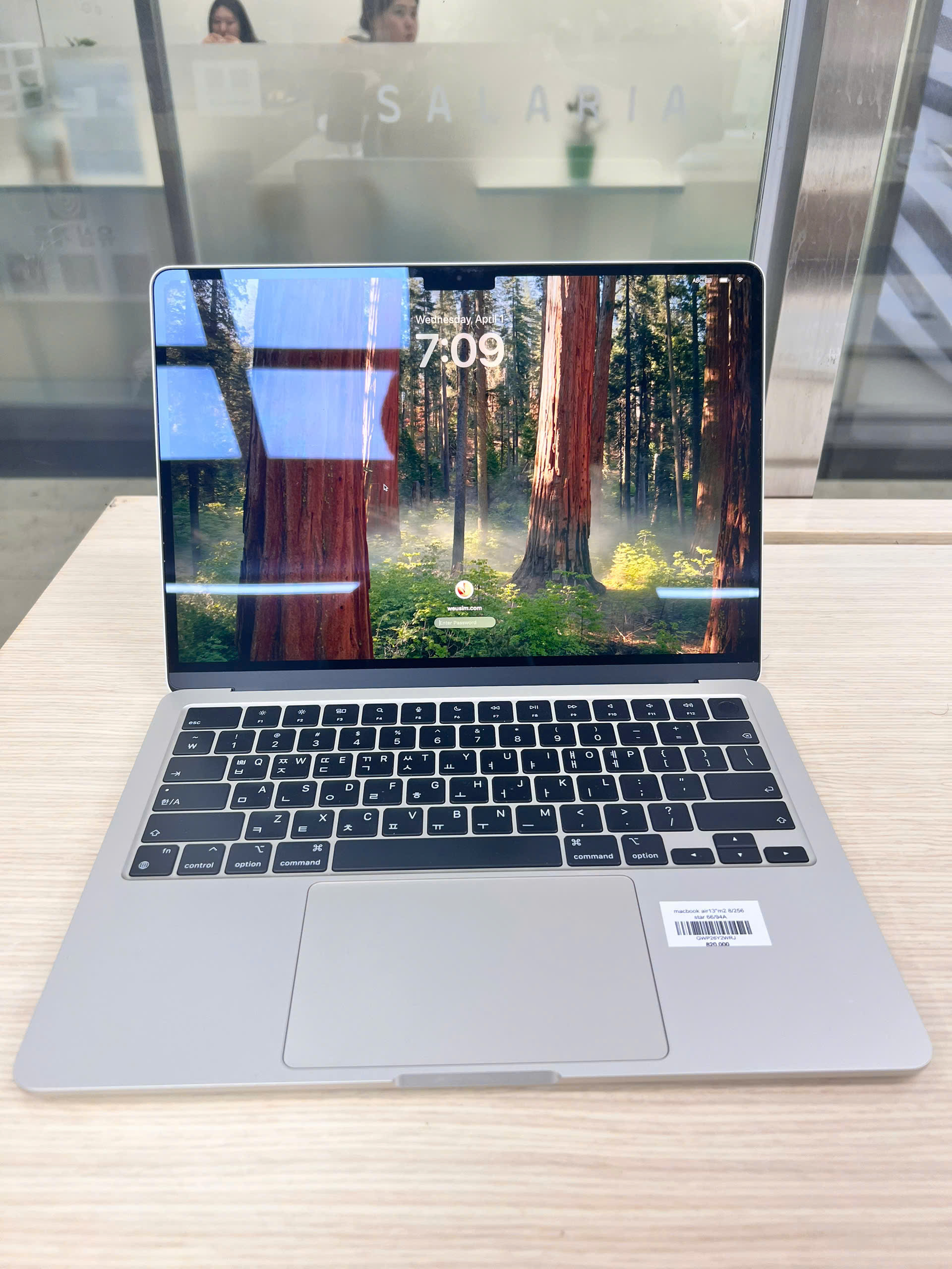 macbook air13"m2 8/256 starlight 66/94A
