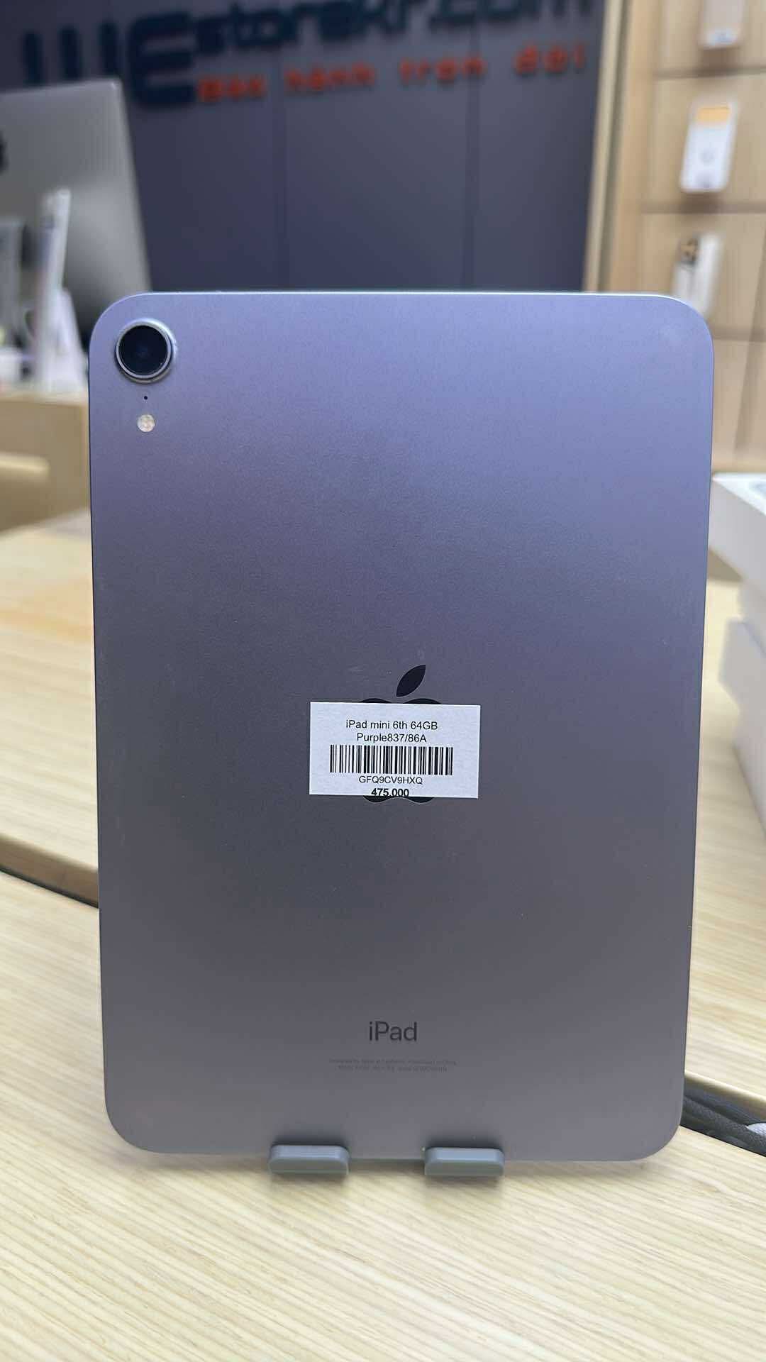 IPAD MINI 6th 64GB pin 86% Màu Purple