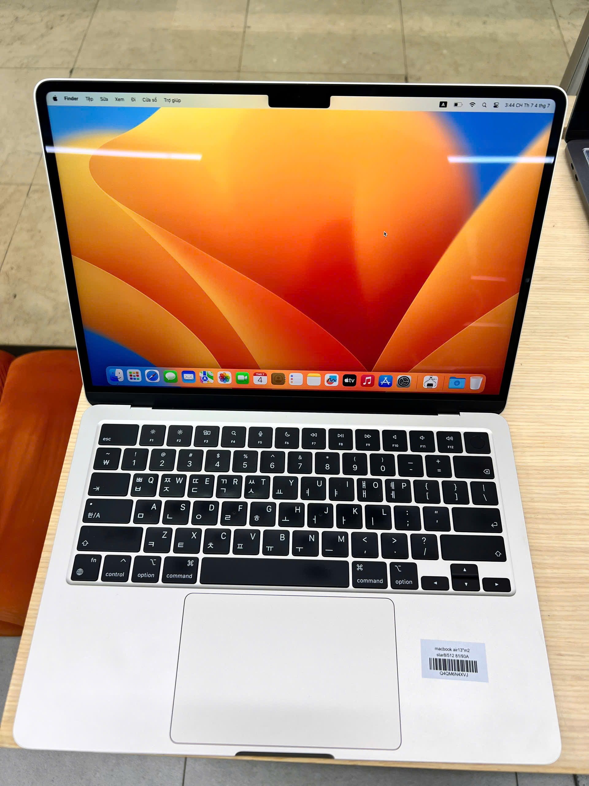 macbook air13"m2 star8/512 81/93A