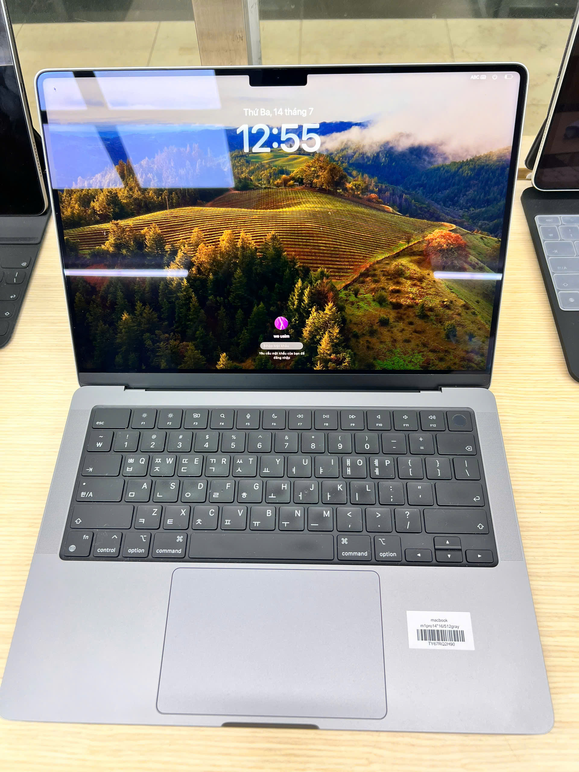 macbook m1pro14"16/512gray 79/90A