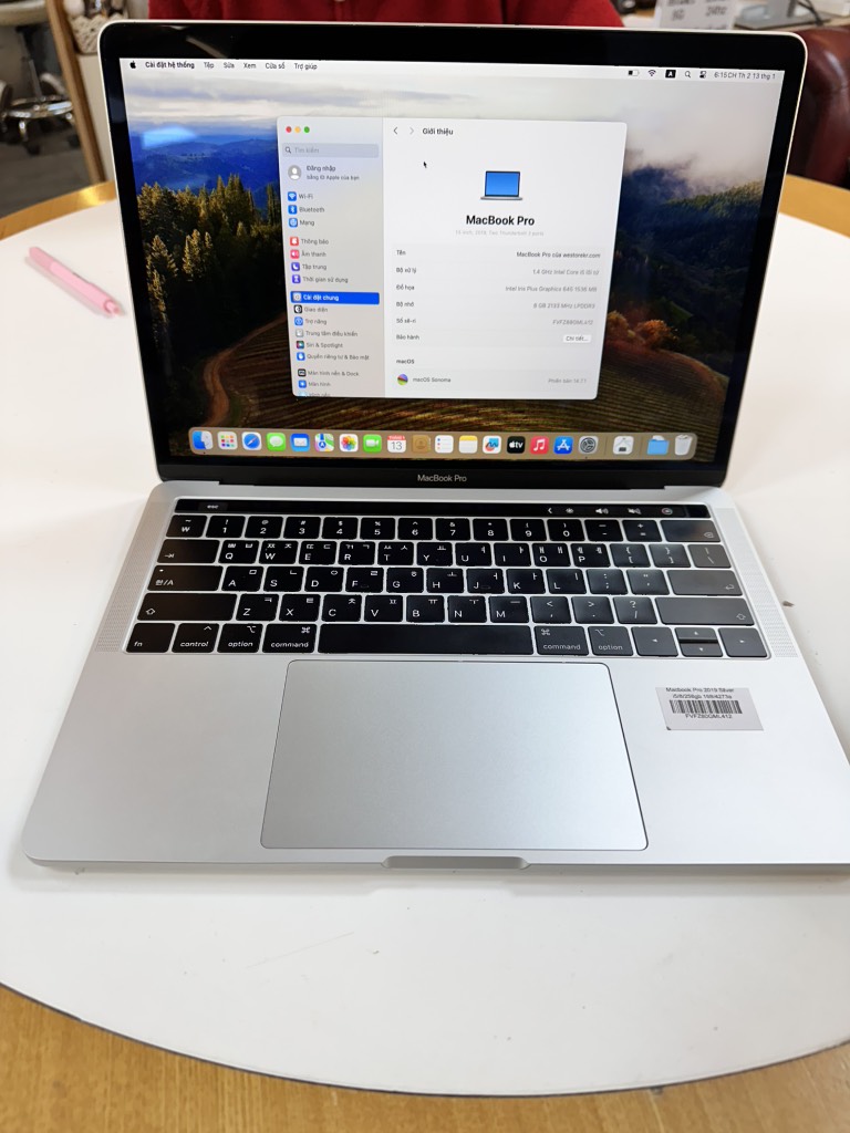 Macbook Pro 2019 Silver i5/8/256gb 168/4273a