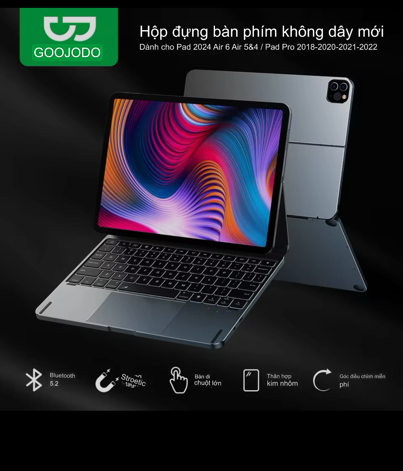 Bàn Phím GOOJODOQ hợp kim nhôm
