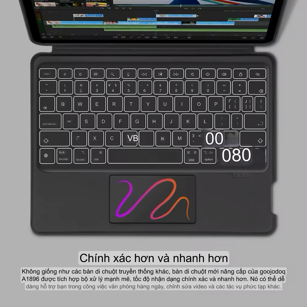 Bàn Phím iPad GOOJODOQ tách rời