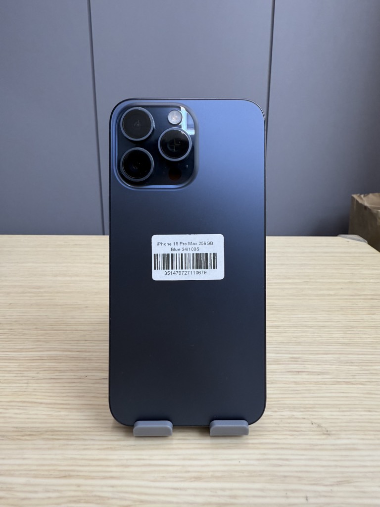 iPhone 15 Pro Max 256GB Blue 100%