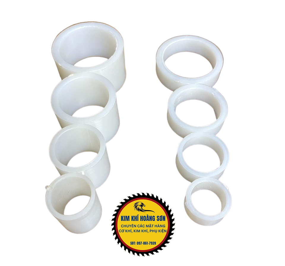 Long đen phẳng nhựa trắng miếng lót long đen nhựa đệm lỗ trục và các mối nối ghép bu lông, ốc vít