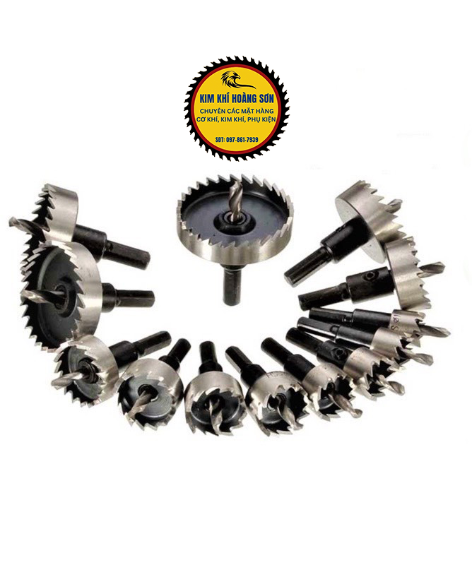 Mũi khoan khoét sắt lỗ tròn HSS vỏ giấy Φ16mm - Φ35mm chịu nhiệt tốt, thép cao cấp chịu mài mòn tốt