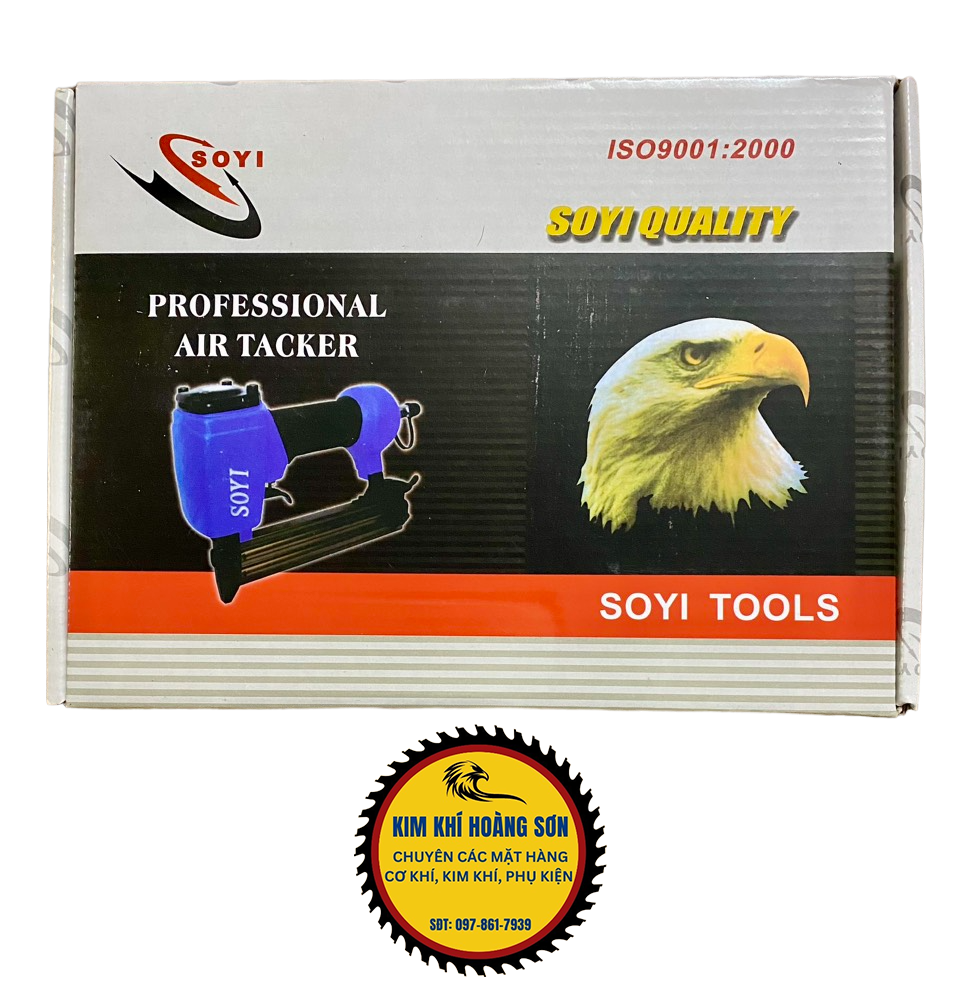 Súng bắn ghim gỗ chữ U SOYI 422J bằng hơi chuyên dụng, Súng bắn đinh chữ U chuyên dùng lắp ráp, sản xuất tủ, giày