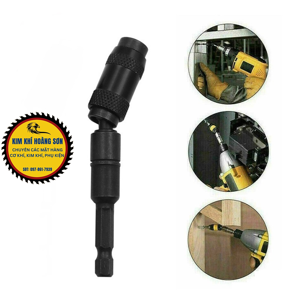 Đầu Lục Giác Nối Dài Chuyển Hướng Bắn Vít Góc 20 Độ Có Nam Châm Từ Tính 1/4" Tháo Lắp Nhanh Tiện Lợi