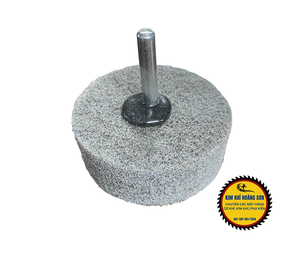 Nỉ trụ xám, nỉ que trục 6mm mài đánh bóng kim loại, gỗ... hình trụ nhỏ kích thước từ 20mm - 60mm