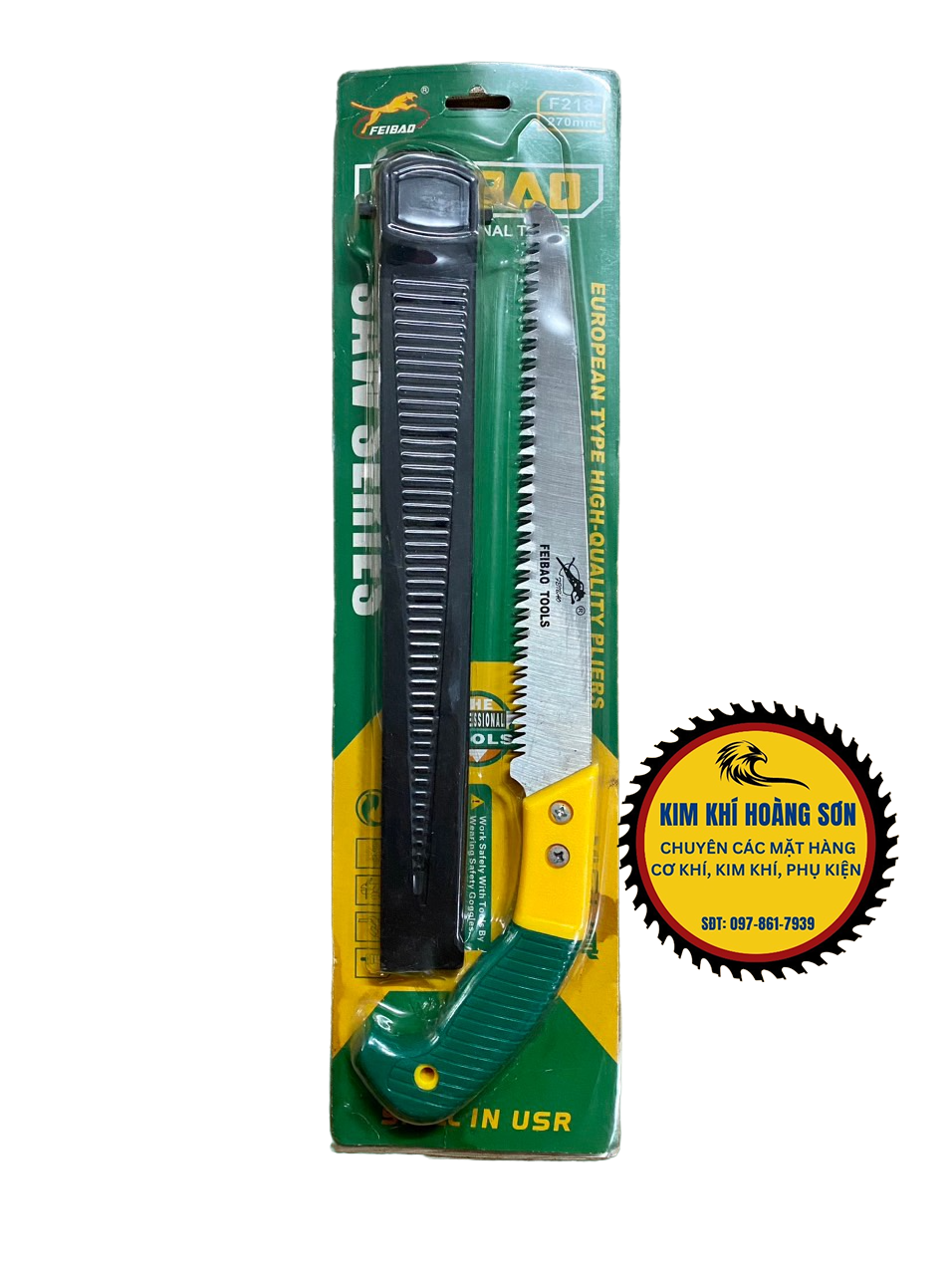 Cưa gỗ cầm tay, Cưa cành cầm tay cao cấp FEIBAO 270mm lưỡi cưa dạng 3D, thép Nhật cao cấp chống Oxy hóa, tăng độ sắc bền