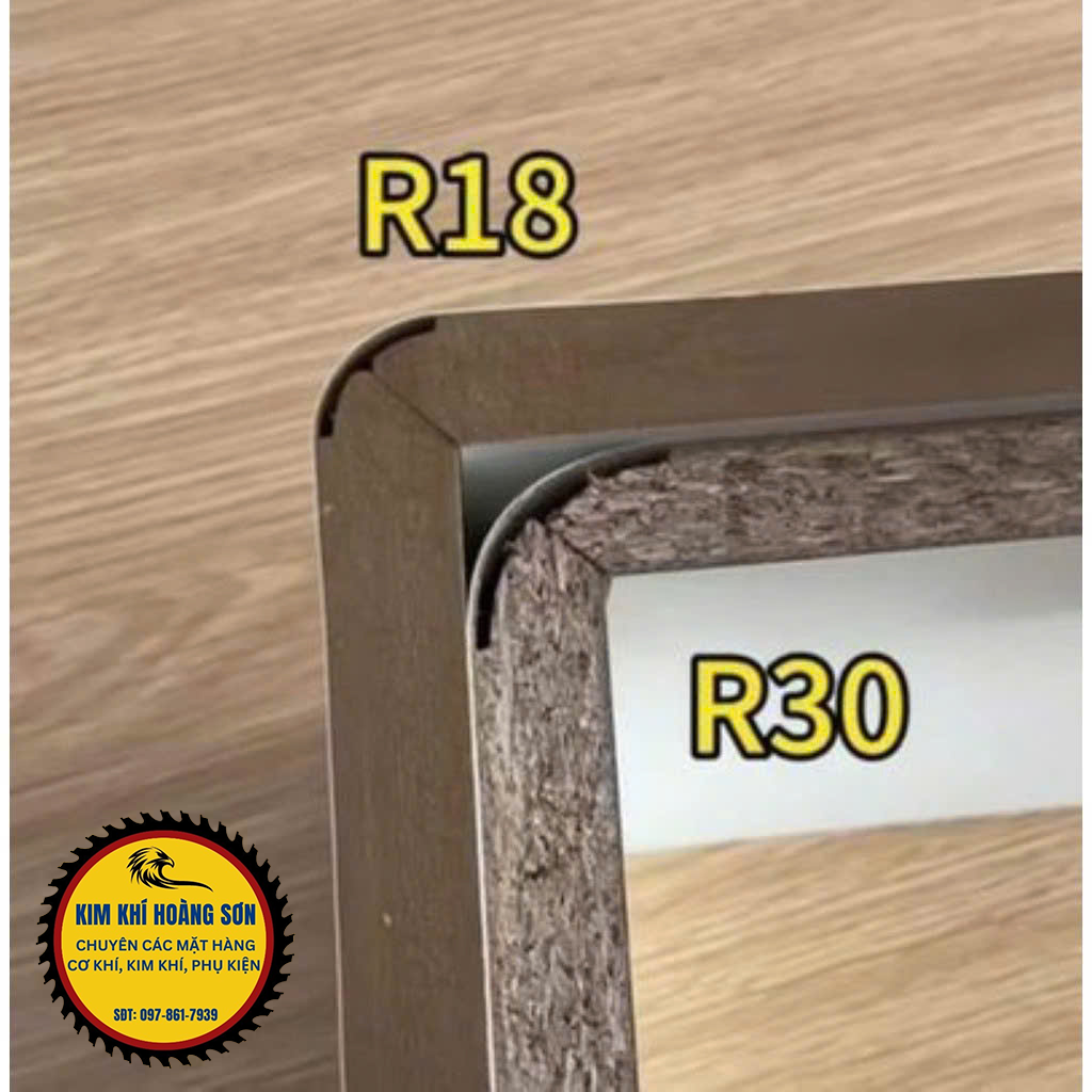 Mũi soi uốn cong gỗ CNC cốt trục 12.7mm phay bo cong 90 độ MDF góc R18 R30 R50 Tideway cao cấp