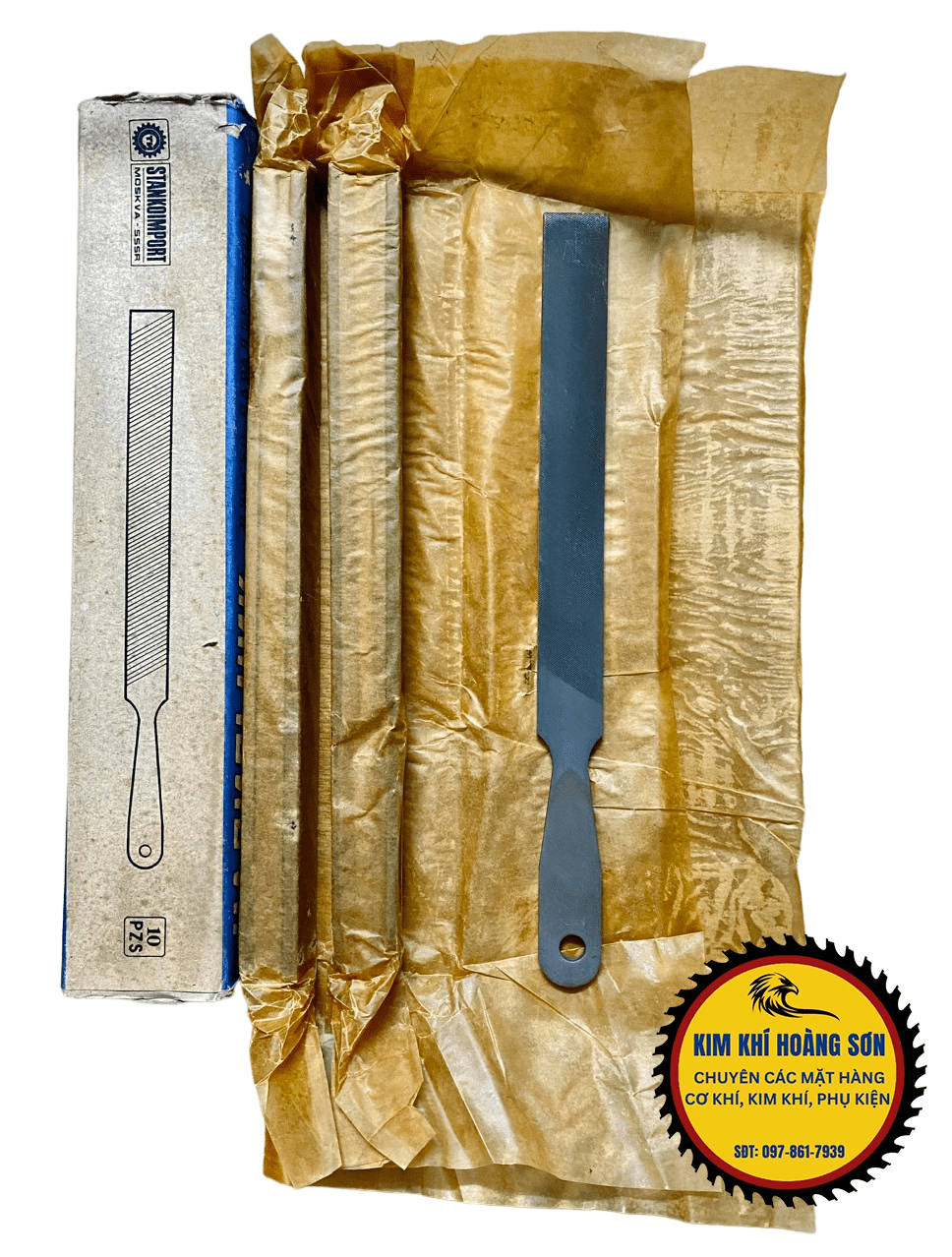 Dũa dẹt 300 mịn Liên Xô - Moskva hàng bãi dài 29cm còn mới chưa qua sử dụng, chuyên dụng trong gia công cơ khí