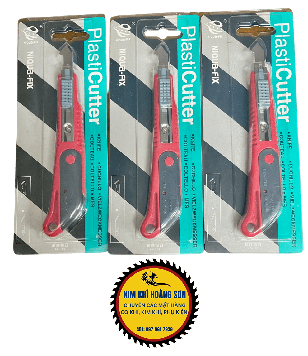 Dao cắt mica fomex, Dao cắt mạch điện tử rọc alu Niqua-fix chính hãng nhựa PP, lưỡi théo dày chắc chắn độ bền cao