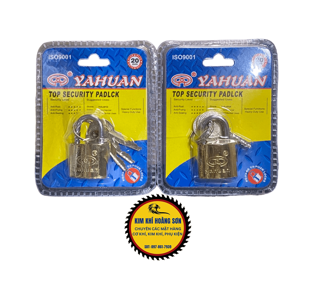 Ổ khoá bấm vali mini Ya Huan loại tốt bằng đồng thau kích thước 20mm nhỏ gọn, siêu bền, an toàn chắc chắn