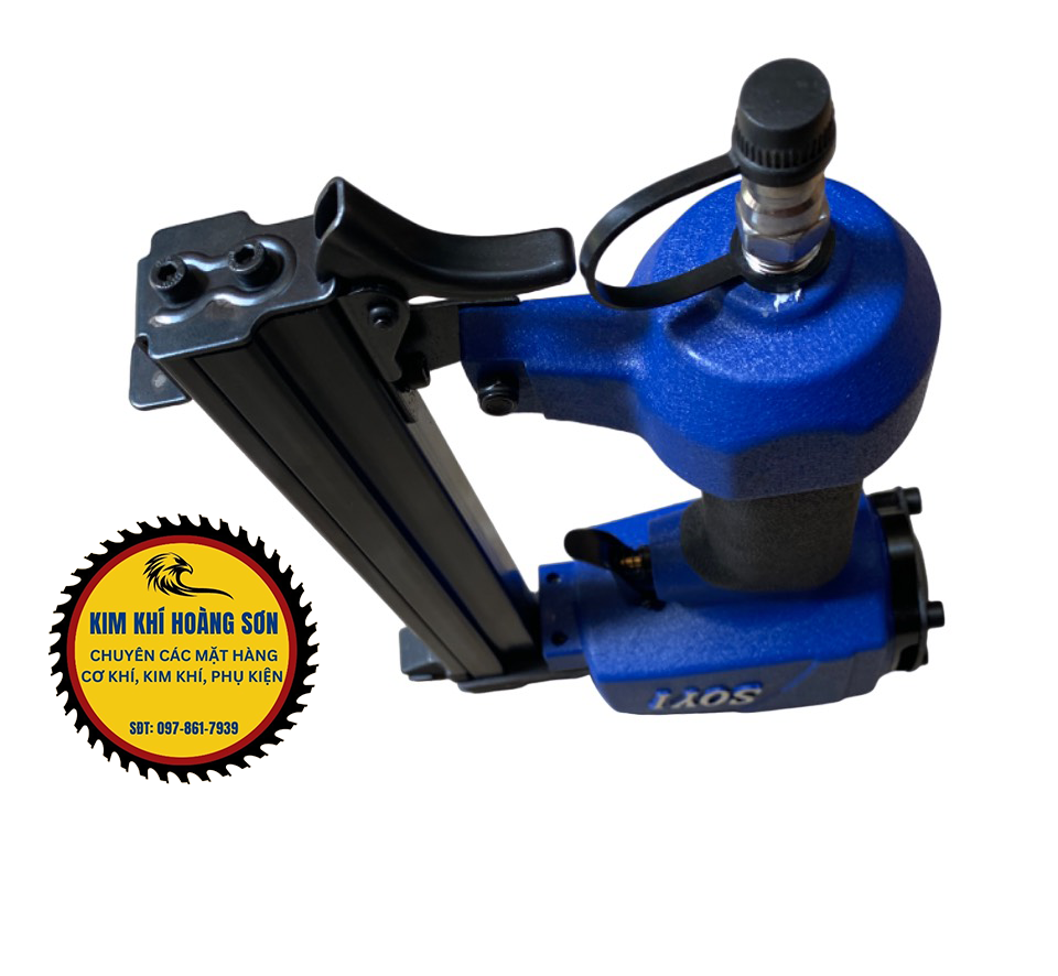 Súng bắn ghim gỗ 1022 J SOYI bằng hơi đinh chữ U sử dụng trong ngành lắp ráp đồ nội thất, đồ chơi, tủ, giày