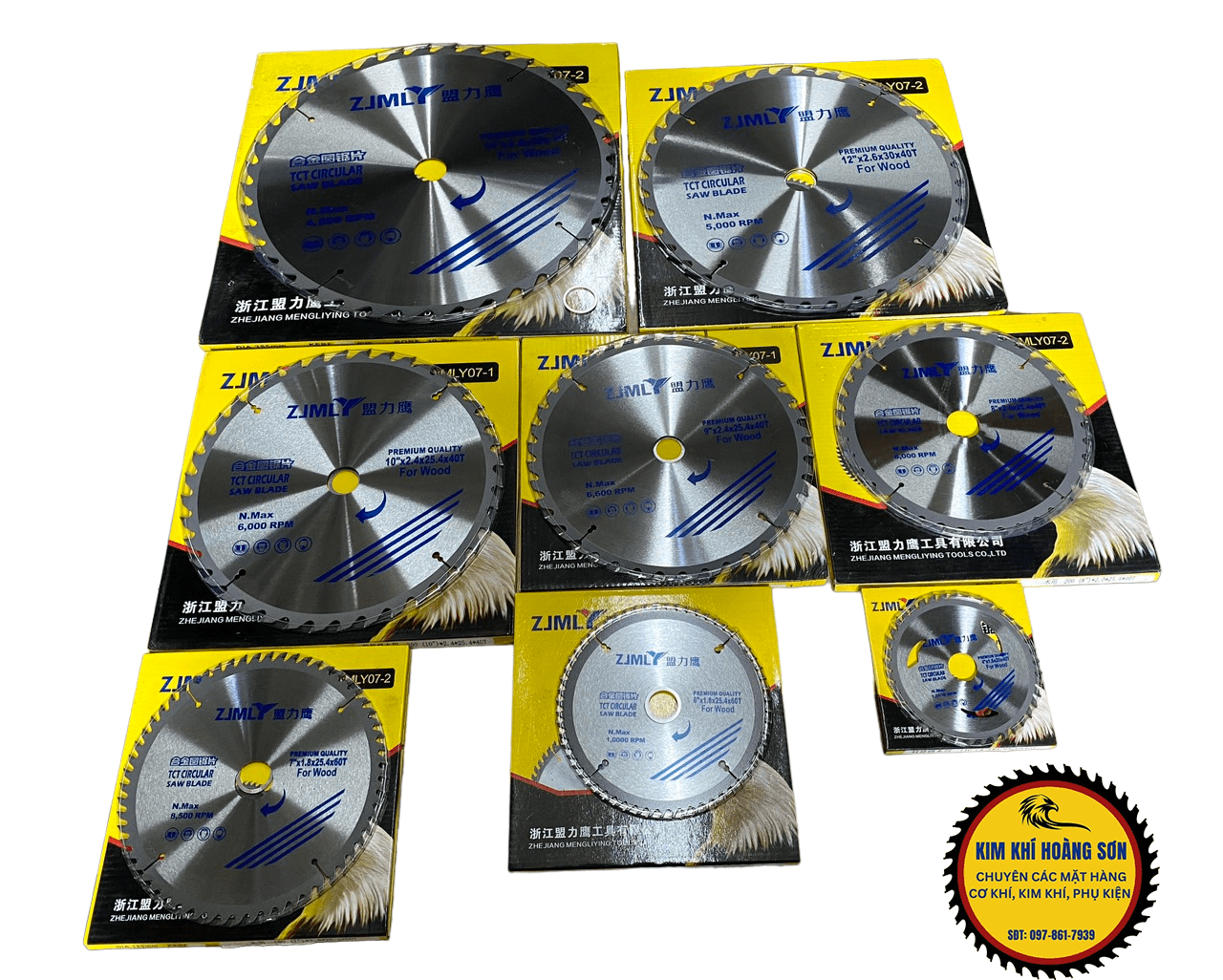 Lưỡi cắt gỗ hợp kim Zjmly 200mm - 2.0x25 - 40/60 răng, Cưa cắt gỗ hợp kim cao cấp chịu mài mòn, đường cắt sắc nét siêu mịn